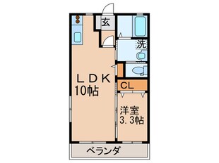 サクシード引野　A棟の物件間取画像